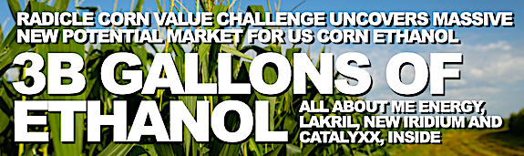 A new, 3B gallon ethanol market: Me Energy takes top prize at Radicle Corn Value Chain Challenge