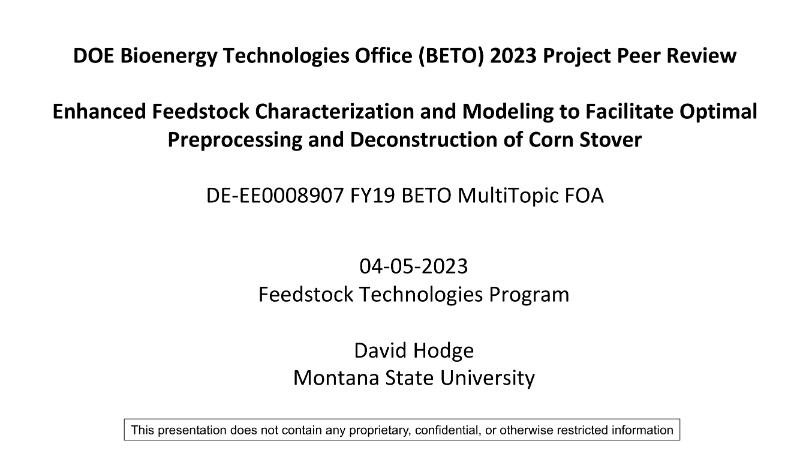 The Digest’s 2024 Multi-Slide Guide to Optimal Preprocessing and Deconstruction of Corn Stover