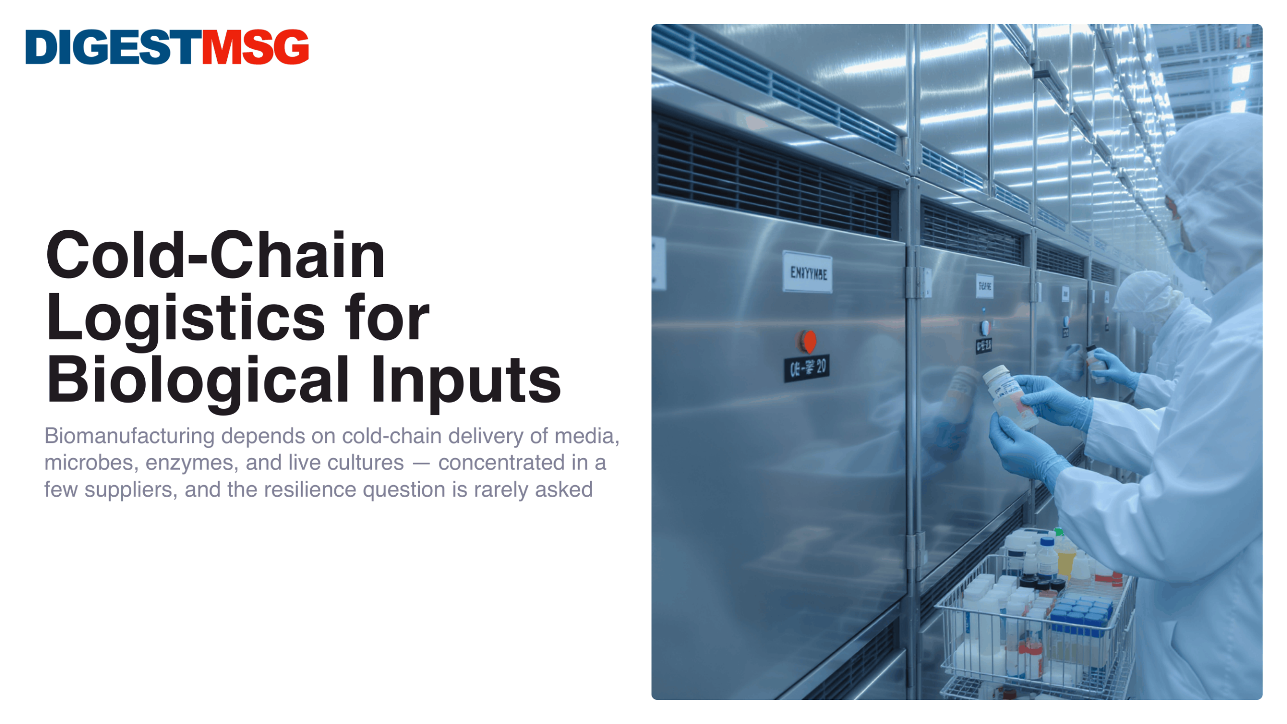 The Digest’s 2026 Multi-Slide Guide to Cold-Chain Biomanufacturing Resilience