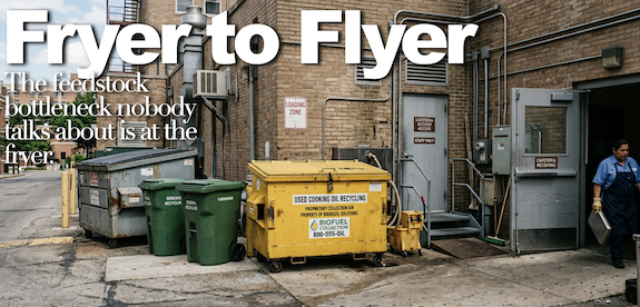 The feedstock bottleneck nobody talks about is at the fryer